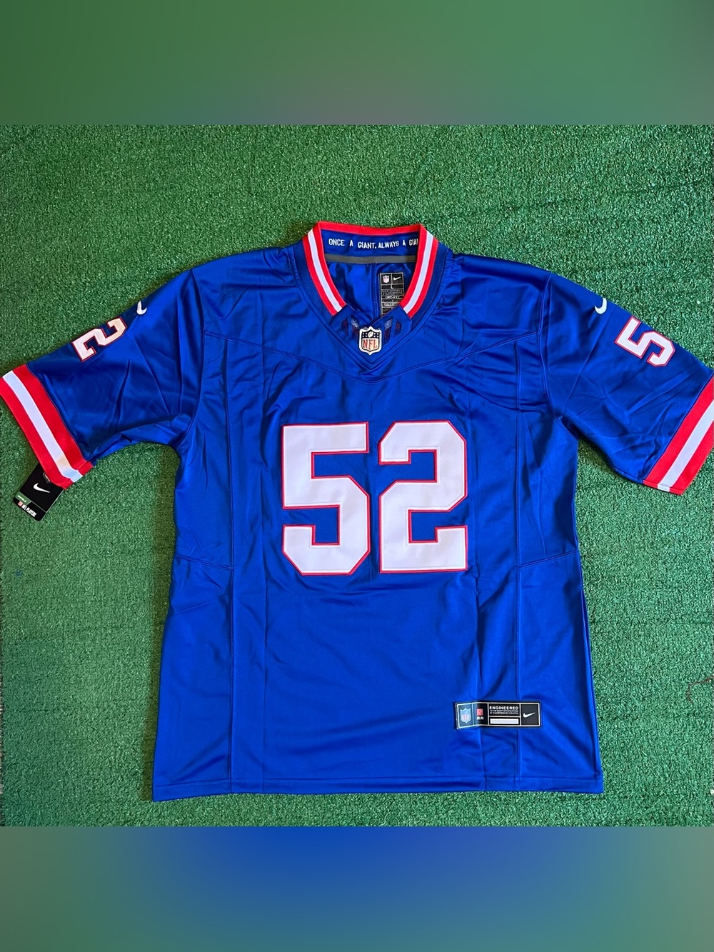 New York Giants Arvell Reese Throwback Blue Jersey 
Adult Large